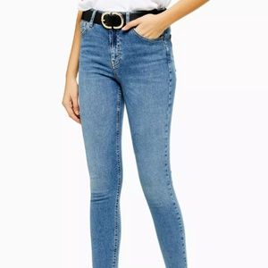Topshop Jamie high-waisted skinny jeans. Size 28.
